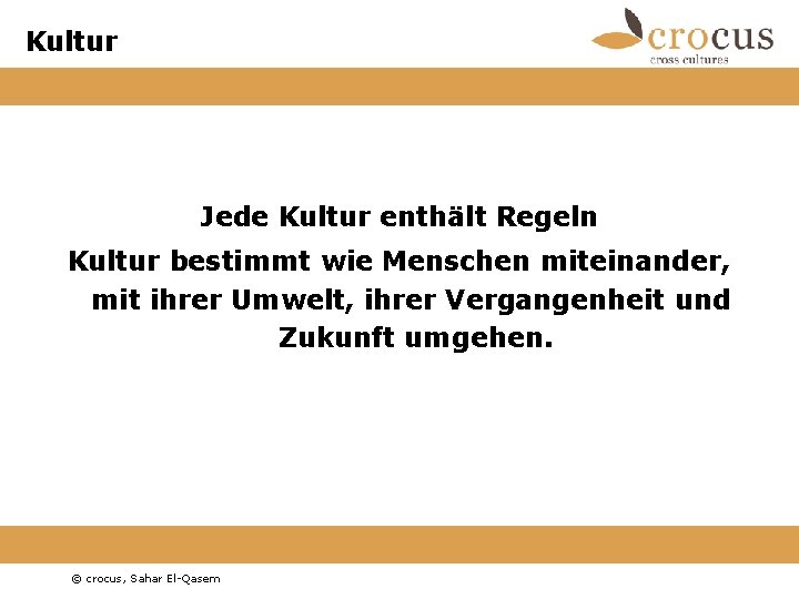 Kultur Jede Kultur enthält Regeln Kultur bestimmt wie Menschen miteinander, mit ihrer Umwelt, ihrer Kultur Jede Kultur enthält Regeln Kultur bestimmt wie Menschen miteinander, mit ihrer Umwelt, ihrer