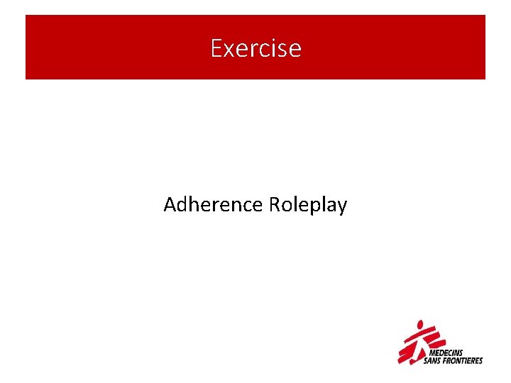 Exercise Adherence Roleplay 