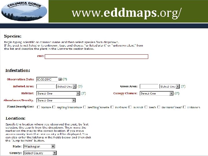 www. eddmaps. org/ 