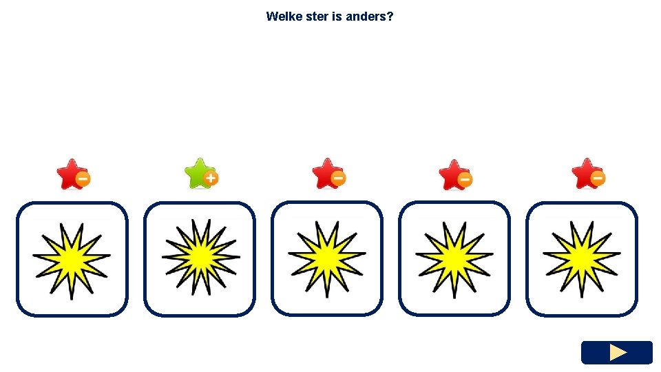 Welke ster is anders? 