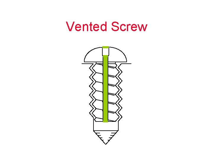 Vented Screw 