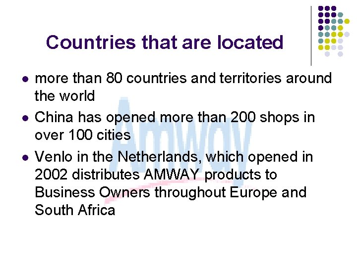 Countries that are located l l l more than 80 countries and territories around