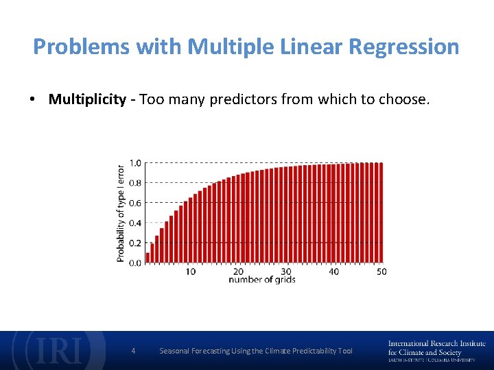 Problems with Multiple Linear Regression • Multiplicity - Too many predictors from which to