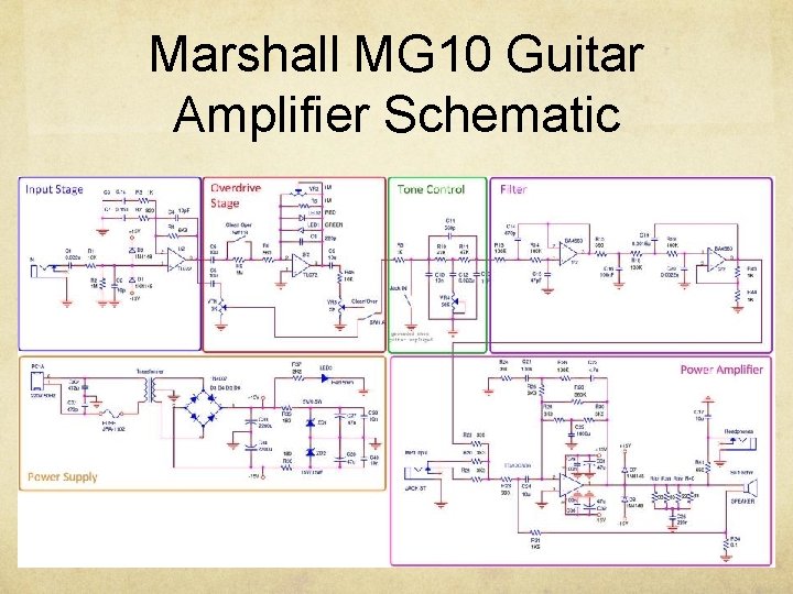 Marshall MG 10 Guitar Amplifier Schematic 