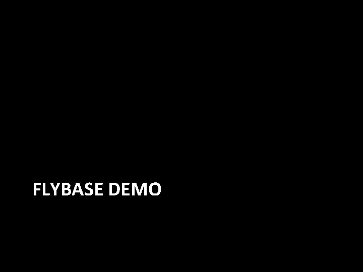 FLYBASE DEMO 