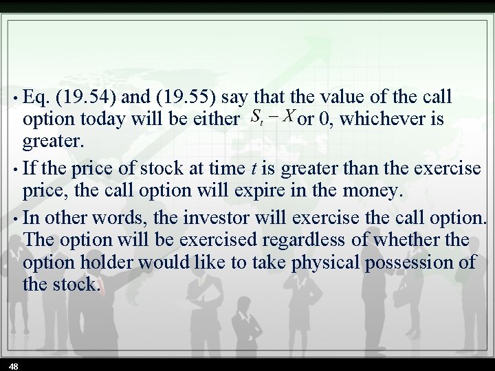  • Eq. (19. 54) and (19. 55) say that the value of the