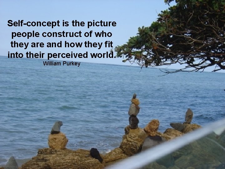 Self-concept is the picture people construct of who they are and how they fit