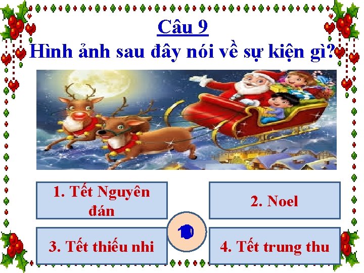 Câu 9 Hình ảnh sau đây nói về sự kiện gì? 1. Tết Nguyên