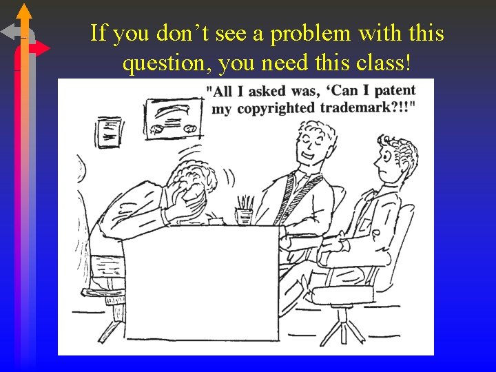If you don’t see a problem with this question, you need this class! 