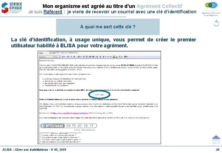 Mon organisme est agréé au titre d’un Agrément Collectif Je suis Référent : je