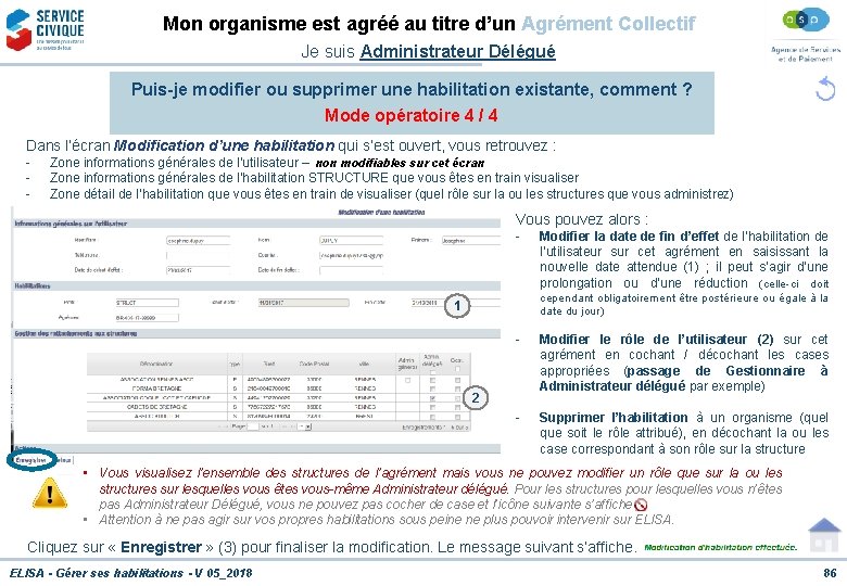 Mon organisme est agréé au titre d’un Agrément Collectif Je suis Administrateur Délégué Puis-je