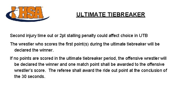 ULTIMATE TIEBREAKER Second injury time out or 2 pt stalling penalty could affect choice