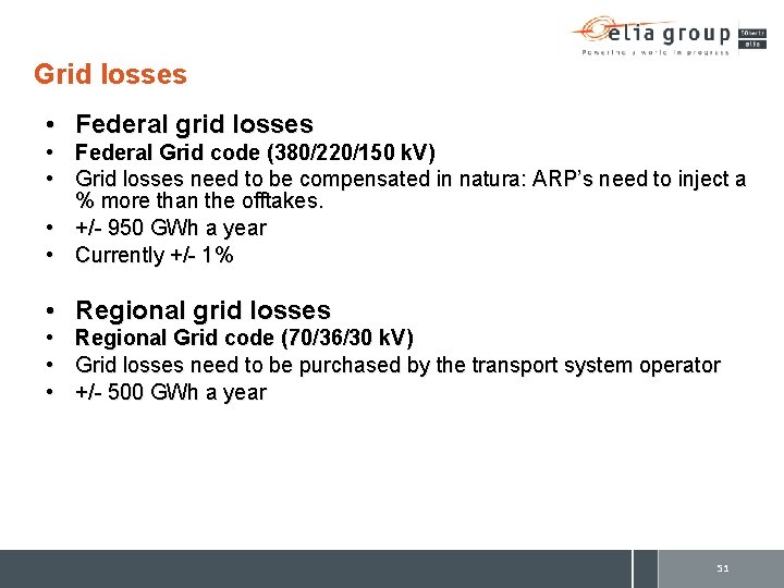 Grid losses • Federal grid losses • Federal Grid code (380/220/150 k. V) •