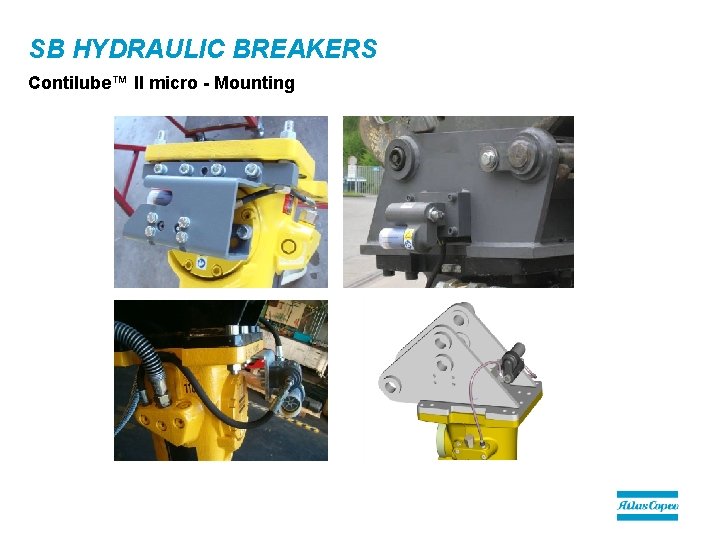 SB HYDRAULIC BREAKERS Contilube™ II micro - Mounting 