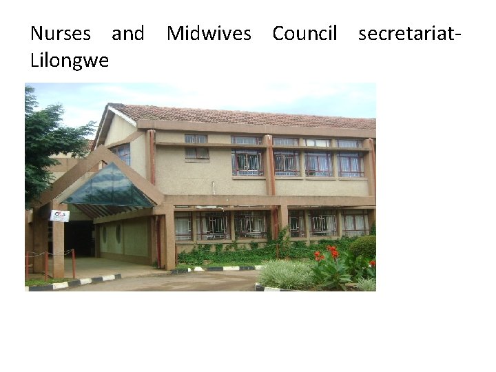 Nurses and Midwives Council secretariat. Lilongwe 
