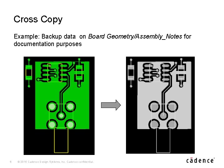 Cross Copy Example: Backup data on Board Geometry/Assembly_Notes for documentation purposes 8 © 2015