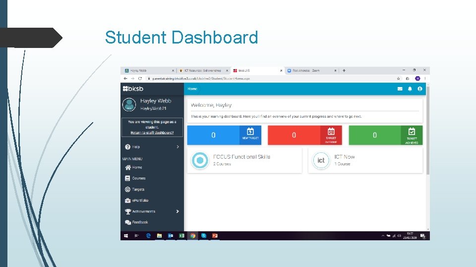 Student Dashboard 