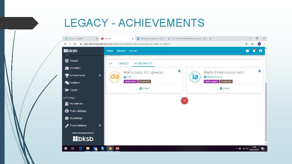 LEGACY - ACHIEVEMENTS 