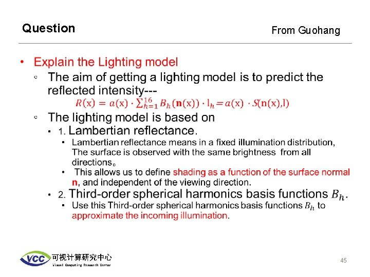 Question From Guohang • 45 