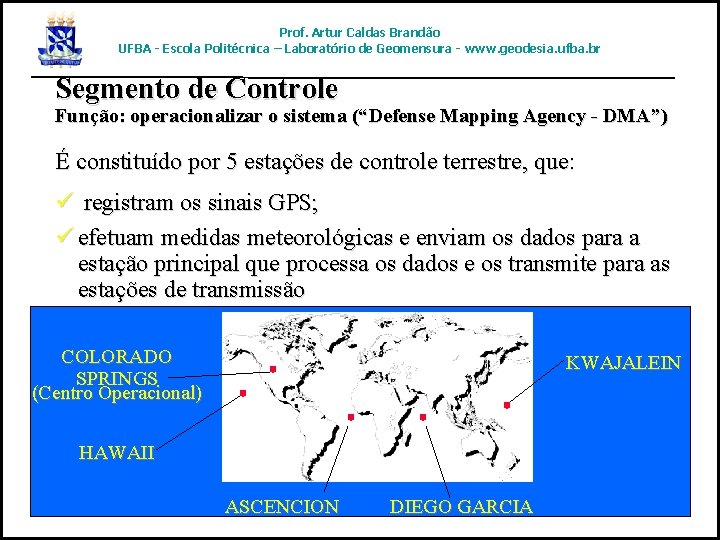 Prof. Artur Caldas Brandão UFBA - Escola Politécnica – Laboratório de Geomensura - www.