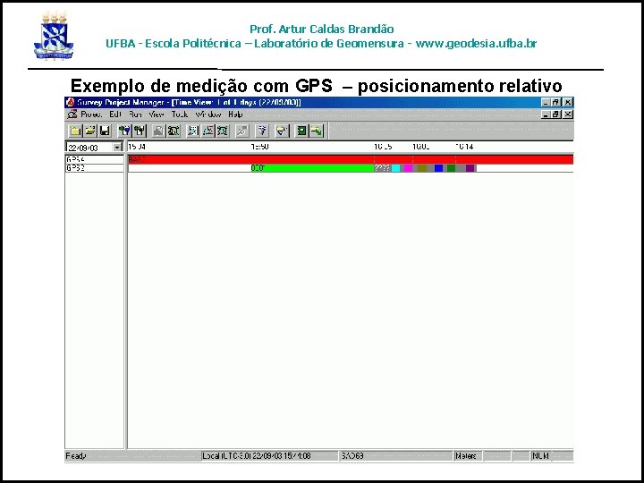 Prof. Artur Caldas Brandão UFBA - Escola Politécnica – Laboratório de Geomensura - www.