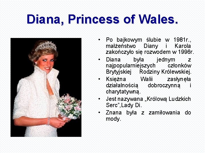 Diana, Princess of Wales. • Po bajkowym ślubie w 1981 r. , małżeństwo Diany