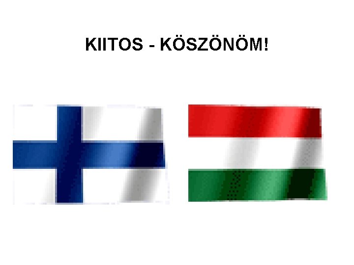 KIITOS - KÖSZÖNÖM! 