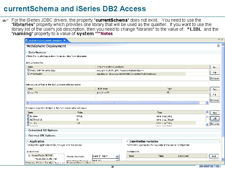 current. Schema and i. Series DB 2 Access For the i. Series JDBC drivers,