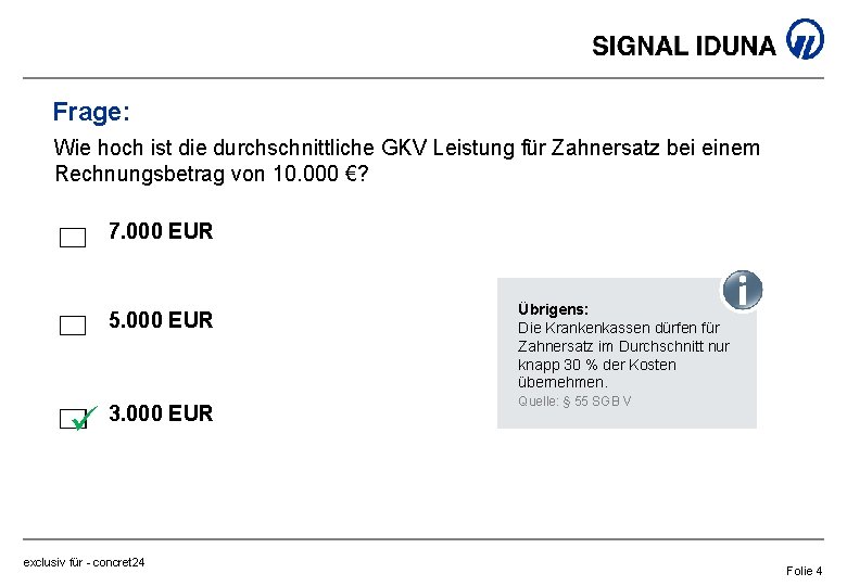 Frage: Wie hoch ist die durchschnittliche GKV Leistung für Zahnersatz bei einem Rechnungsbetrag von