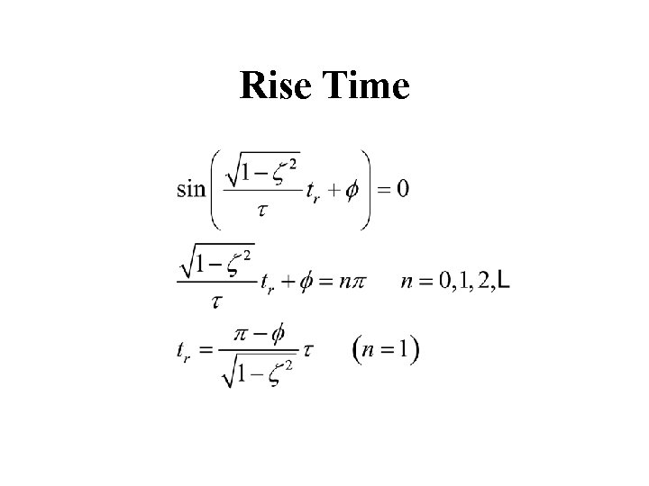 Rise Time Rise Time
