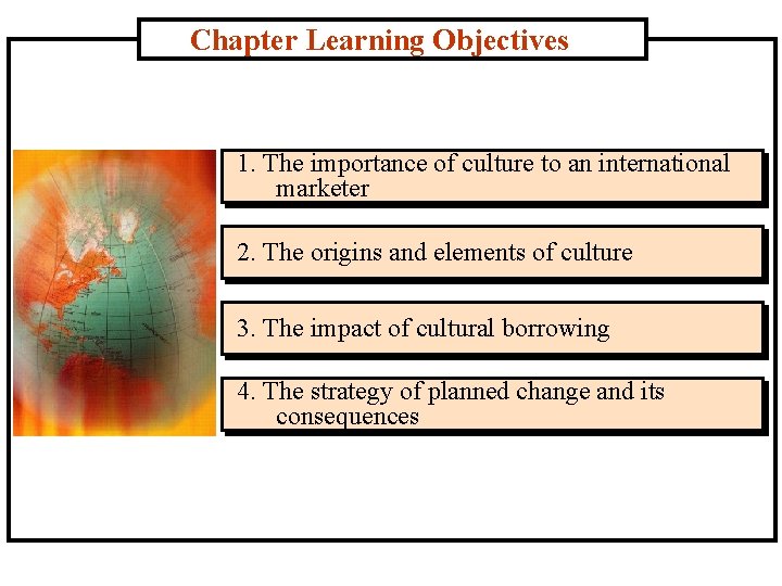 Chapter 4 Cultural Dynamics in Assessing Global Markets