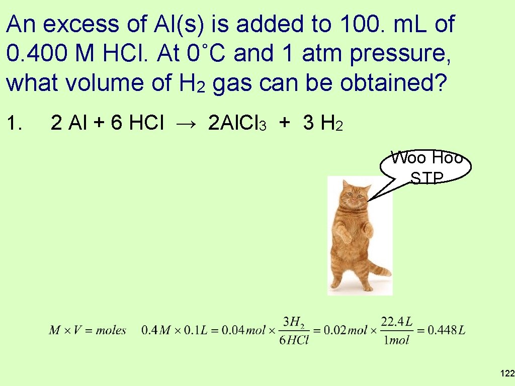 An excess of Al(s) is added to 100. m. L of 0. 400 M