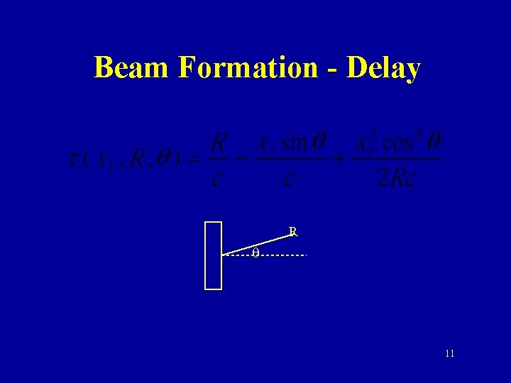 Beam Formation - Delay R q 11 