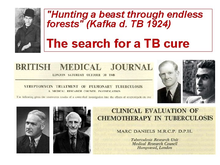 "Hunting a beast through endless forests" (Kafka d. TB 1924) The search for a
