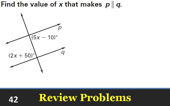 42 Review Problems 