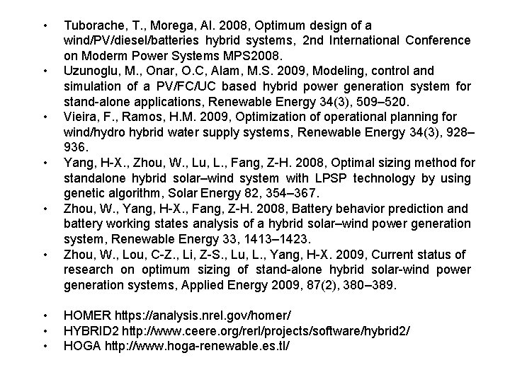  • • • Tuborache, T. , Morega, Al. 2008, Optimum design of a