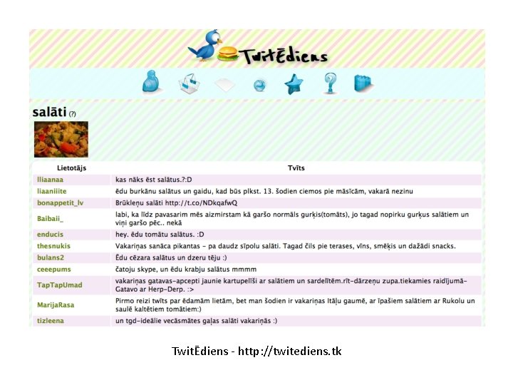 TwitĒdiens - http: //twitediens. tk 