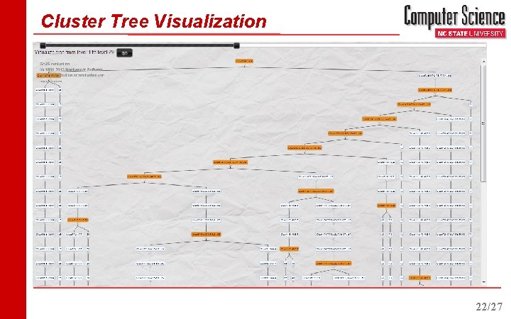 Cluster Tree Visualization 22/27 