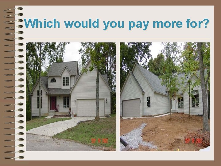 Which would you pay more for? 