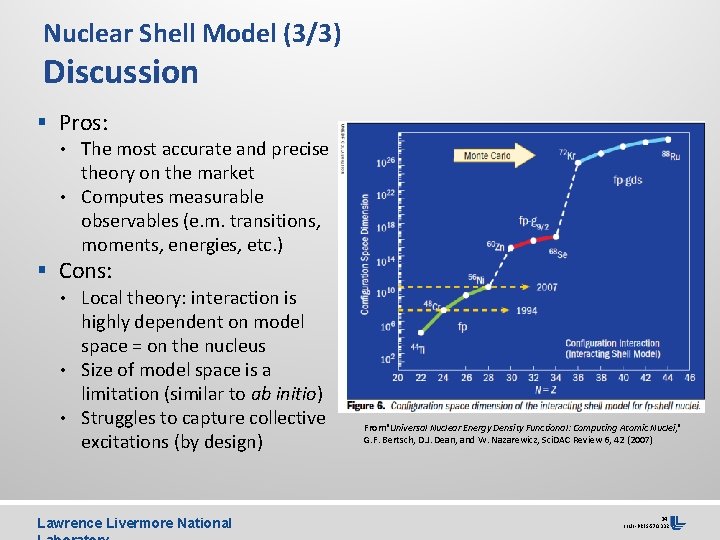 Nuclear Shell Model (3/3) Discussion § Pros: • The most accurate and precise theory