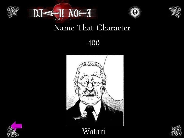 Name That Character 400 Watari 