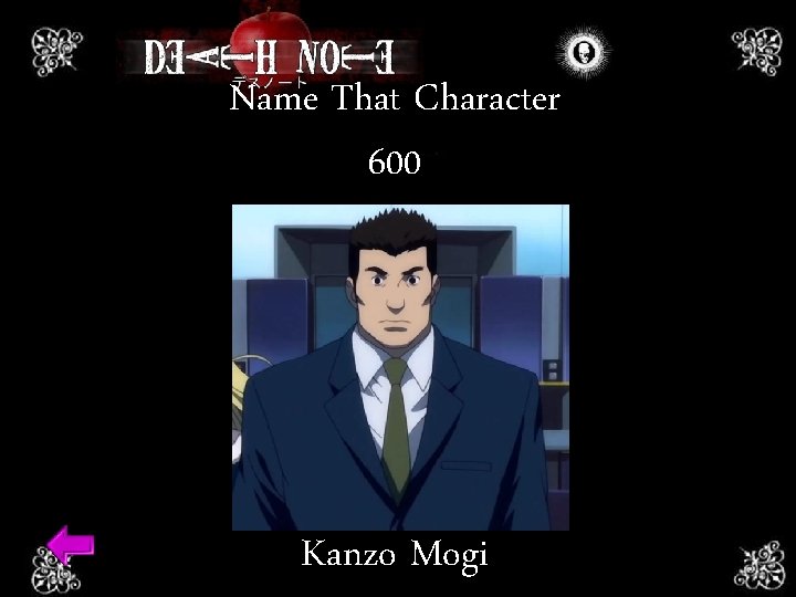 Name That Character 600 Kanzo Mogi 