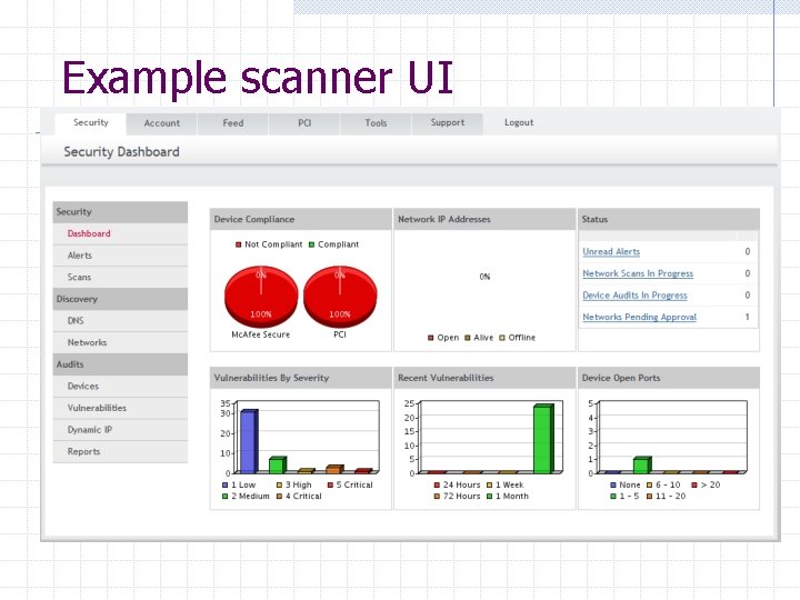 Example scanner UI 