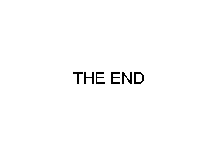 THE END 