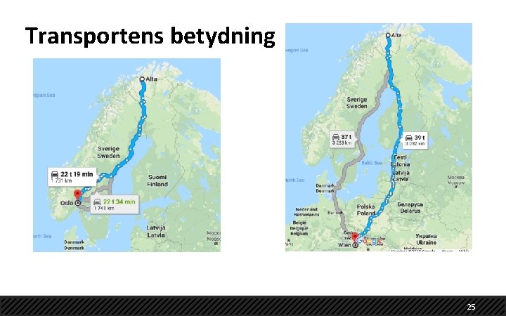 Transportens betydning 25 