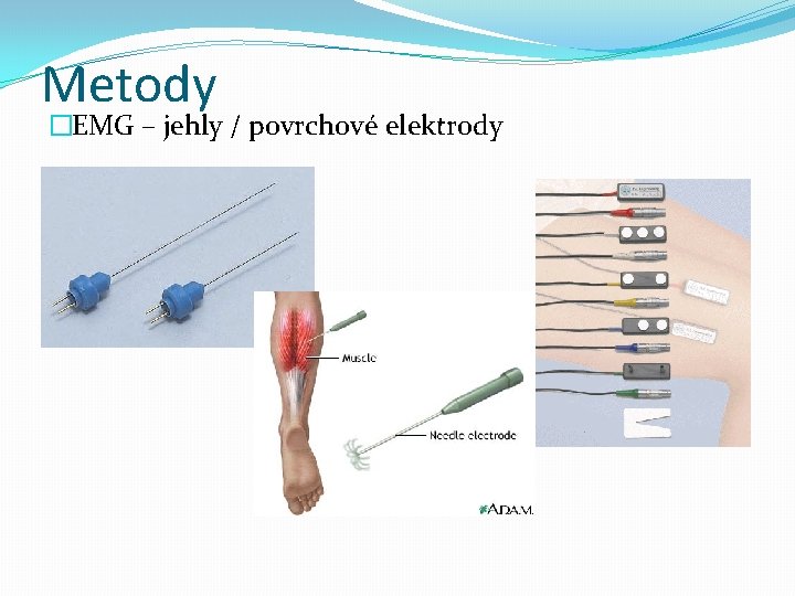 Metody �EMG – jehly / povrchové elektrody 