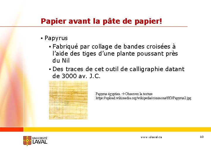 Papier avant la pâte de papier! • Papyrus • Fabriqué par collage de bandes