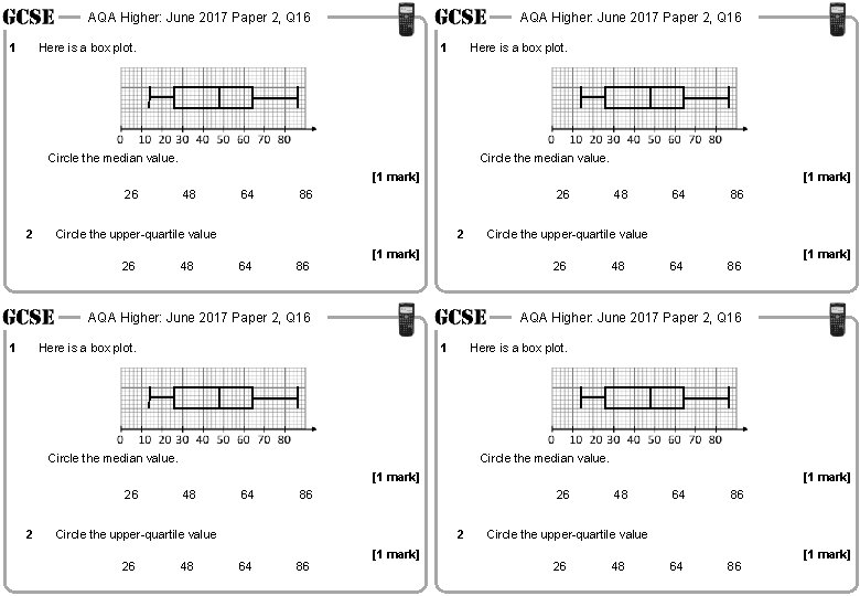 AQA Higher: June 2017 Paper 2, Q 16 1 AQA Higher: June 2017 Paper