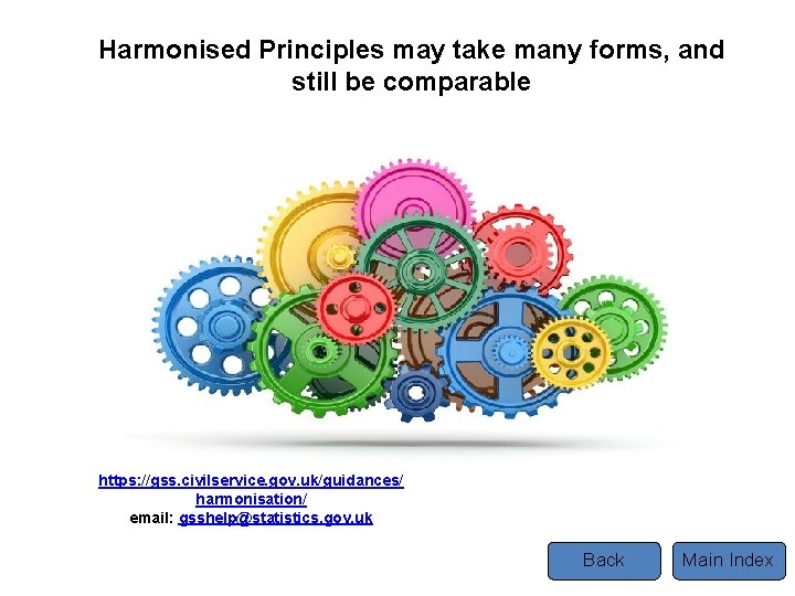 Harmonised Principles may take many forms, and still be comparable Tel https: //gss. civilservice. Harmonised Principles may take many forms, and still be comparable Tel https: //gss. civilservice.