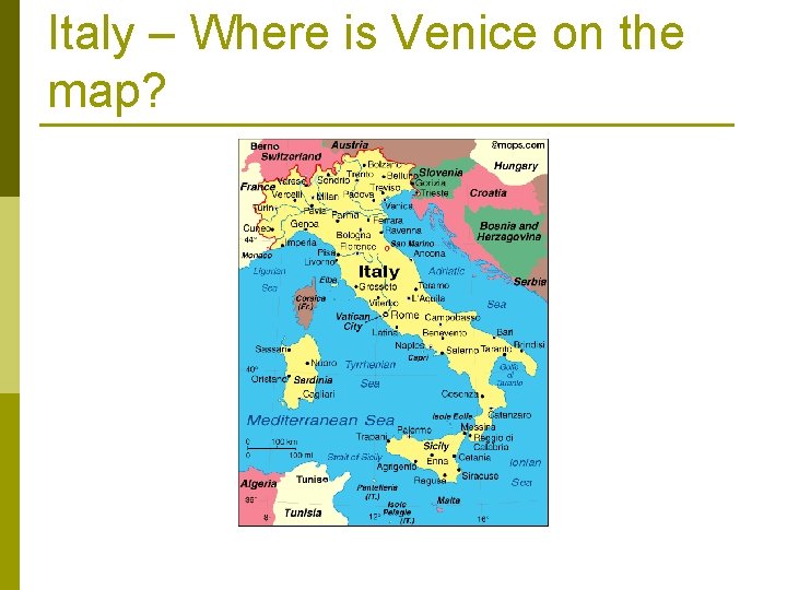 Italy – Where is Venice on the map? 